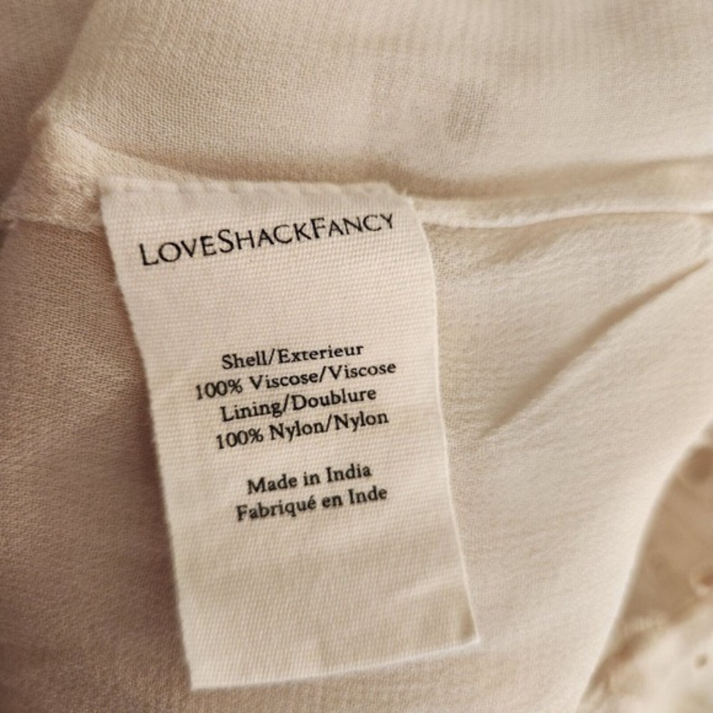LoveShackFancy Delfina Crochet‎ Maxi Dress Women's 4 Boho Wedding Beach NWT - Picture 16 of 16